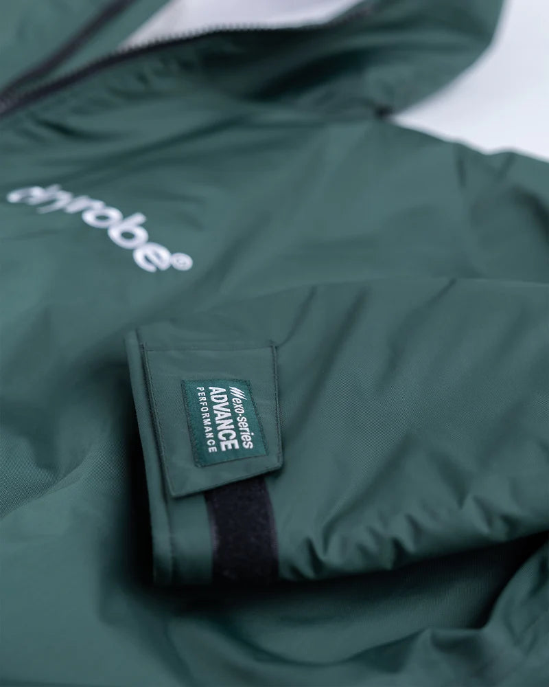 Dryrobe Advance - Long Sleeve - Dark Green/Nimbus Cloud
