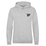 Woodies Hoody - Heather Grey - Retro Logo