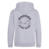 Woodies Kids  Hoody - Dunluce Logo - Heather Grey