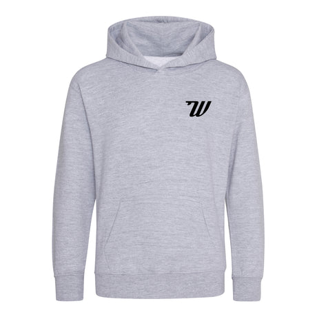 Woodies Kids  Hoody - Dunluce Logo - Heather Grey