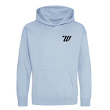 Woodies Kids  Hoody - Dunluce Logo - Sky Blue