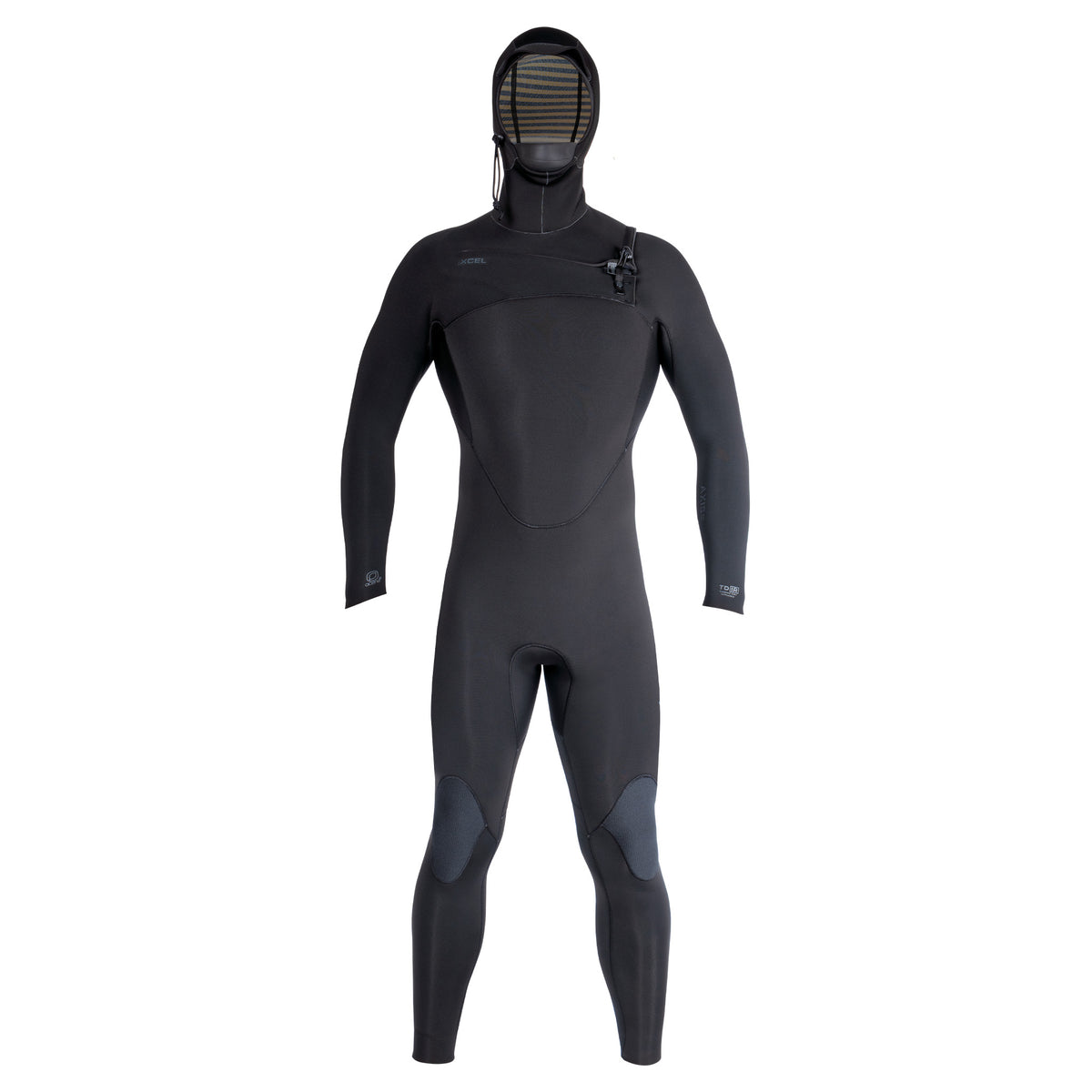 Xcel 5/4 mm Axis X X2 Chest Zip Hooded Wetsuit - Black 2026/27