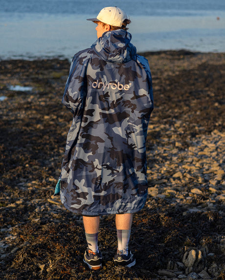 Dryrobe Advance - Long Sleeve - Blue Camo/Blue