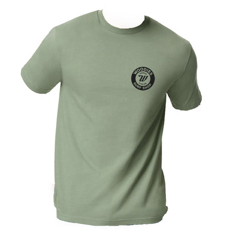 Woodies Causeway Logo Tee - Sage