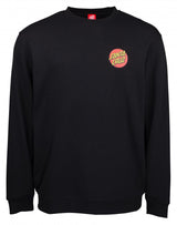 Santa Cruz Classic Dot Chest Crew - Black