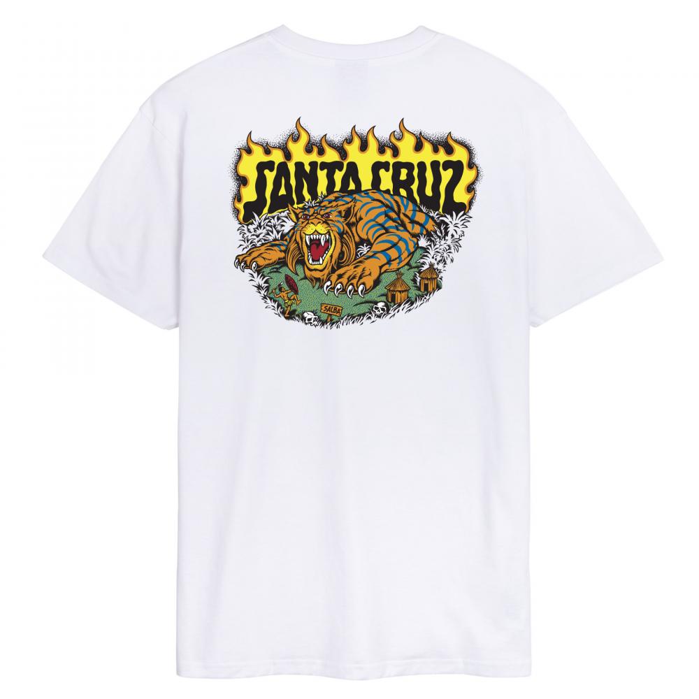 Santa Cruz Salba Tiger Redux T-Shirt - White