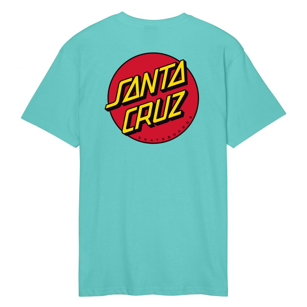 Santa Cruz Classic Dot T-Shirt - Pool Blue