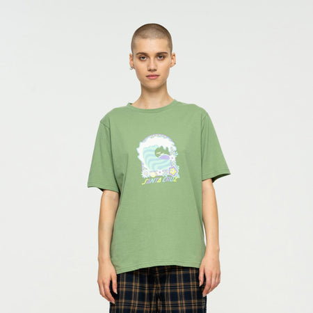 Santa Cruz Women's Free Spirit Wave T-Shirt - Jade