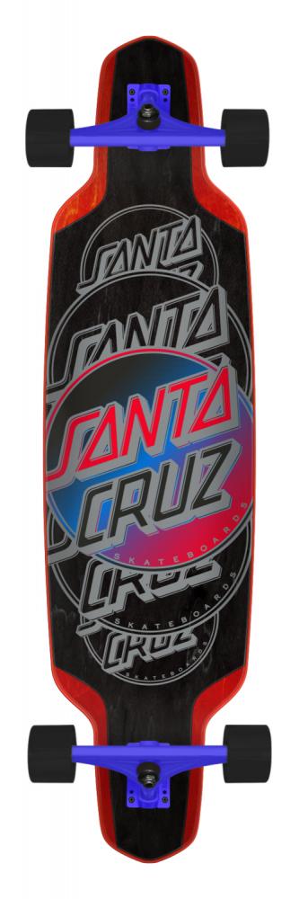 Santa Cruz Contra Eclipse Drop Down Longboard 37.5" x 9.5" -  Multi