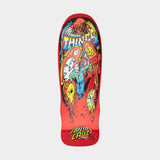 Santa Cruz X Stranger Things Skateboard Deck - Melting Clock - Red - 9.7"