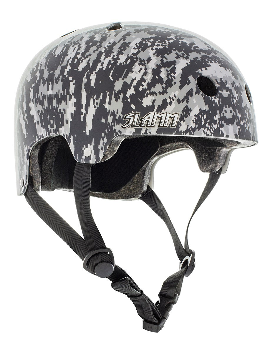 Slamm Logo Helmet - Grey/Camo