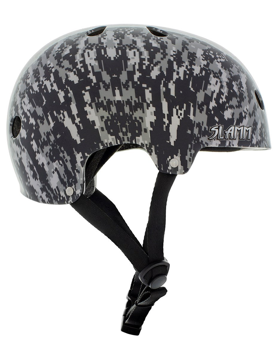 Slamm Logo Helmet - Grey/Camo