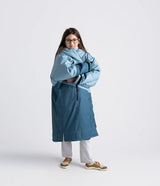 Dryrobe Advance Kids Long Sleeve - Black & Light Grey Contrast