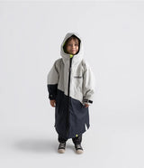 Dryrobe Advance Kids Long Sleeve - Anthracite & Lime Contrast