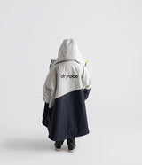 Dryrobe Advance Kids Long Sleeve - Anthracite & Lime Contrast
