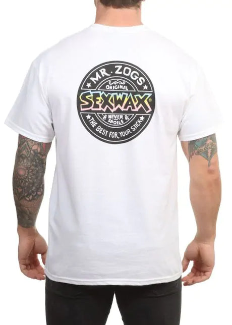 Mr Zogs Sex Wax T-Shirt - Word Fade Team - White