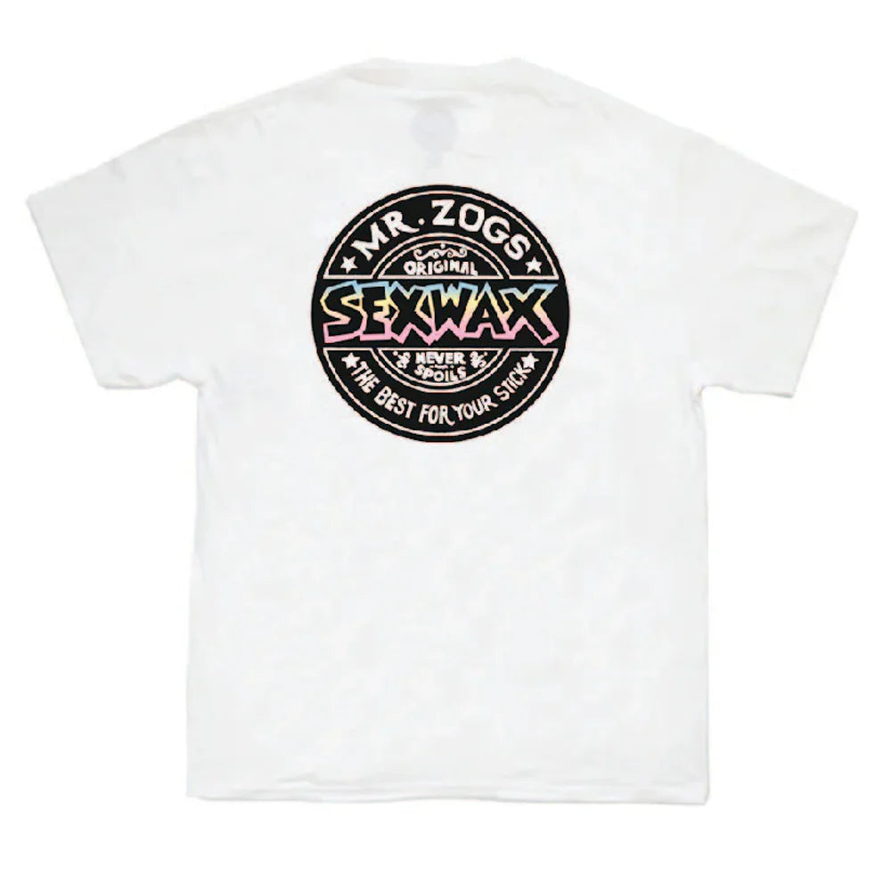 Mr Zogs Sex Wax T-Shirt - Team Word Fade  - White