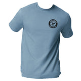 Woodies Causeway Logo Tee - Stone Blue