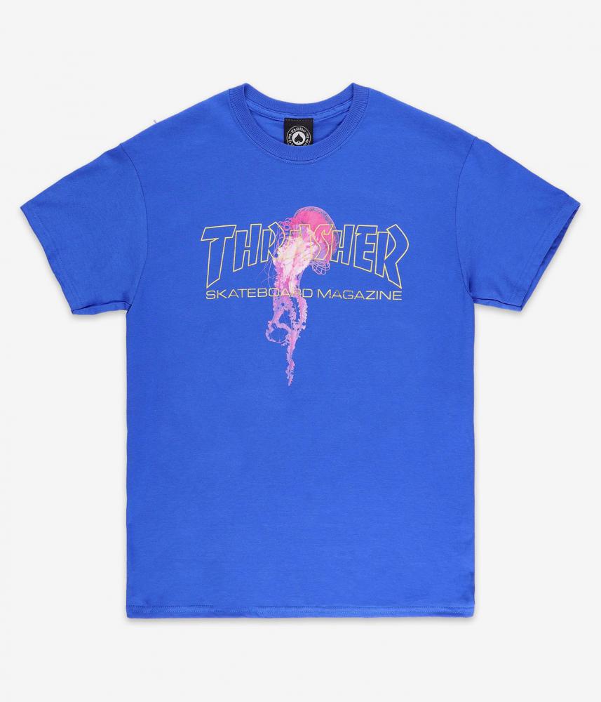 Thrasher Atlantic Drift T-Shirt - Royal Blue