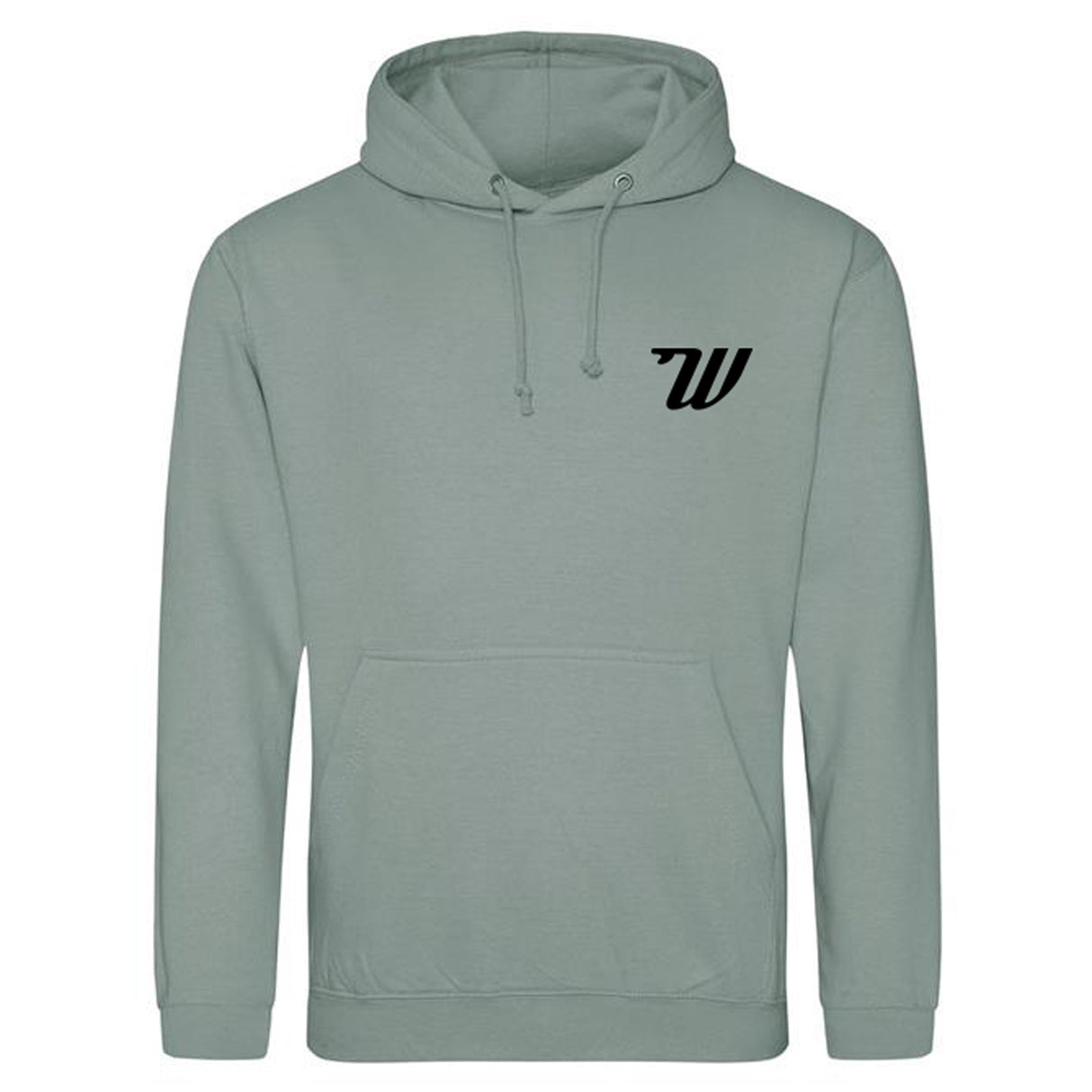 Woodies Hoody - Dusty Green - Temple Logo