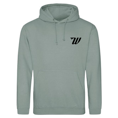 Woodies Hoody - Dusty Green - Tiles Logo