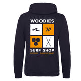 Woodies Hoody - French Navy - Tiles Logo