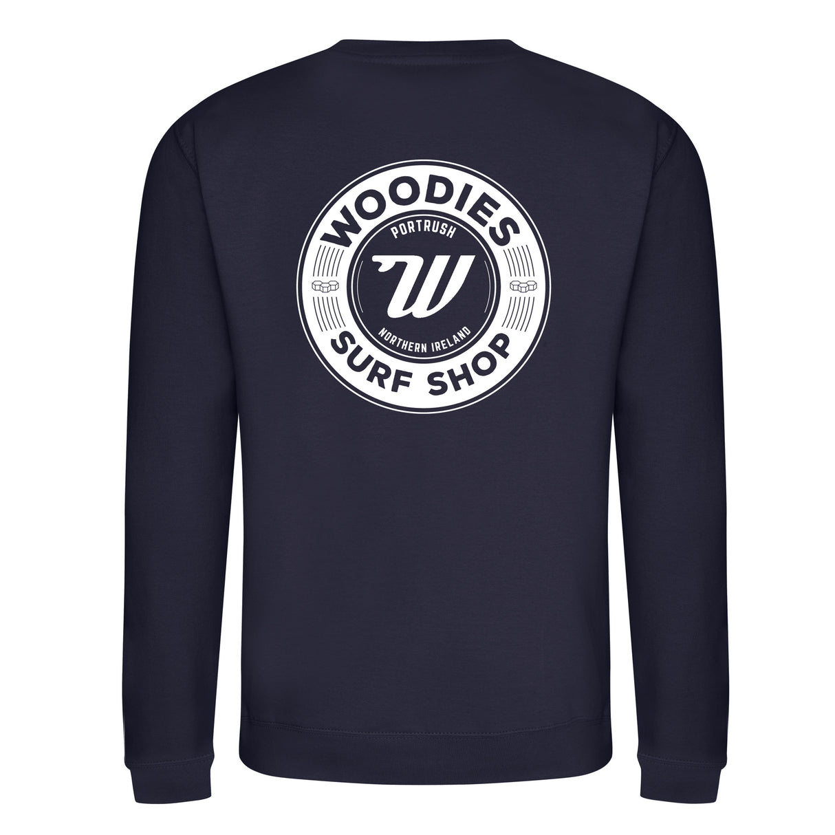 Woodies Retro Logo Crew - French Navy