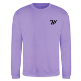 Woodies Retro Logo Crew - Digital Lavender