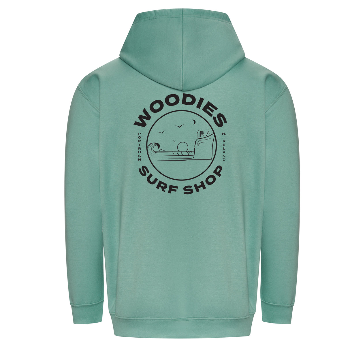 Woodies Hoody - Seafoam - Dunluce Castle