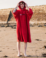 Dryrobe - Toweling Changing Robe - Red