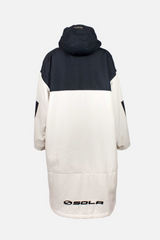 Sola Waterproof Changing Coat/Robe - Sand/Black