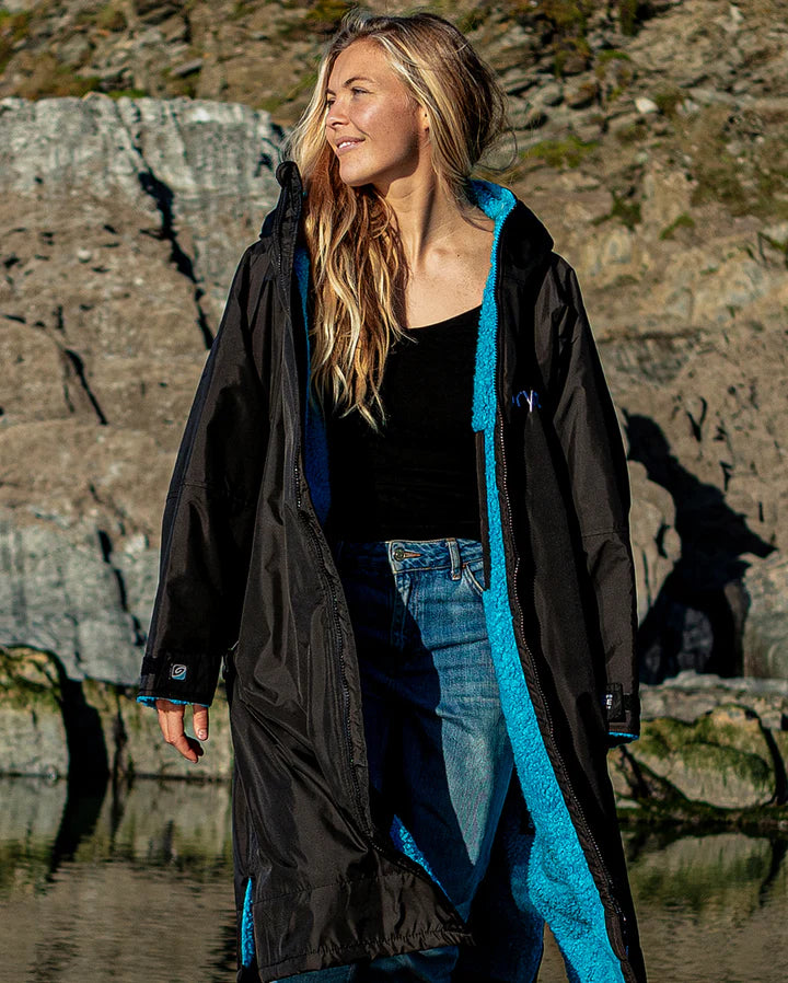 Dryrobe Advance - Long Sleeve - Black / Blue