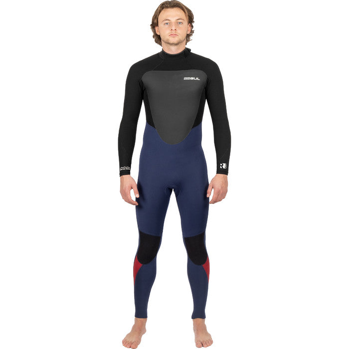 Gul Mens Response Blindstitched 3/2 mm Wetsuit - Black/Navy