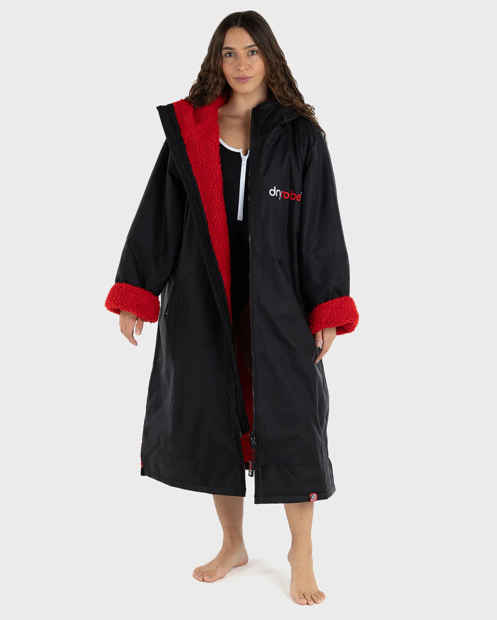 Dryrobe Advance - Long Sleeve - Black / Red