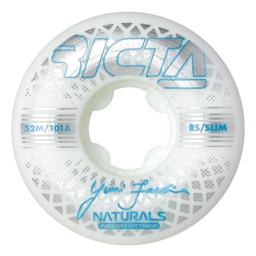 Ricta Skate Wheels Facchini Reflective Naturals - White - 52mm