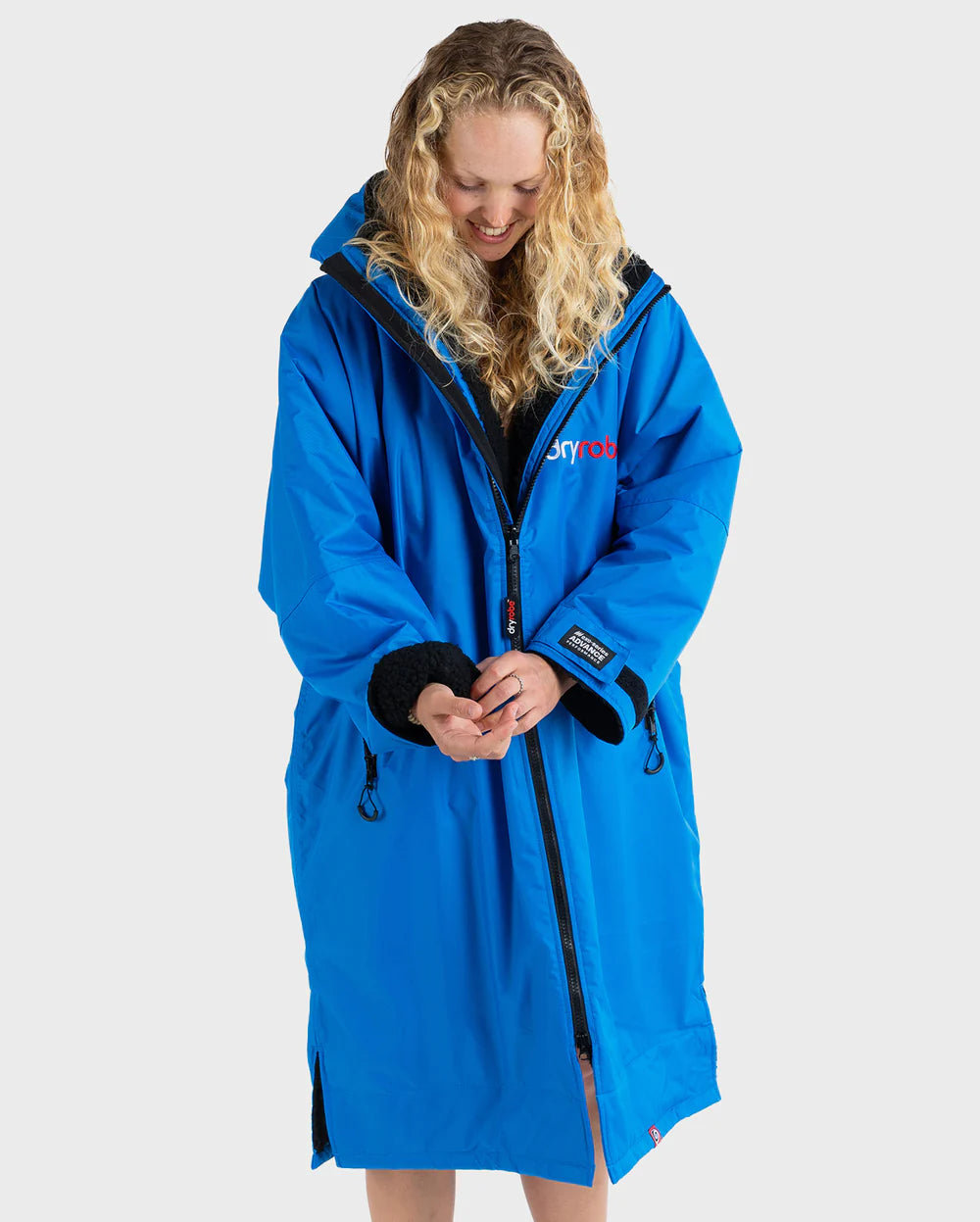 Dryrobe Advance - Long Sleeve - Cobalt Blue / Black