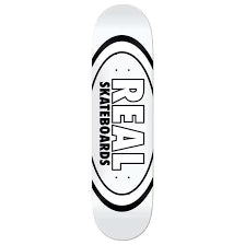 Real Team Classic Oval Deck - White - 8.38"