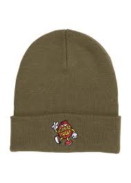 Santa Cruz Beanie - Dot Guy - Deep Olive