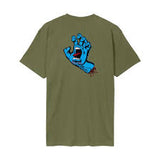 Santa Cruz T-Shirt - Screaming Hand - Deep Olive
