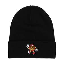 Santa Cruz Beanie - Dot Guy - Black