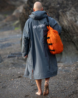 Dryrobe Advance - Long Sleeve - Dark Grey/Orange