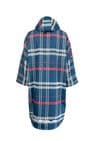 Sola Waterproof Changing Coat/Robe - Navy/Check