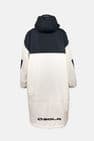 Sola Waterproof Changing Coat/Robe - Sand/Black