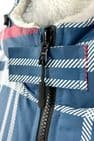Sola Waterproof Changing Coat/Robe - Navy/Check