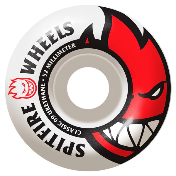 Spitfire Skateboard Wheels Bighead Classics - White - 99A - 52mm