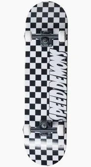 Speed Demons Checkers Complete - Black/White 7.5/8"