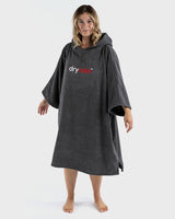 Dryrobe - Toweling Changing Robe - Slate Grey