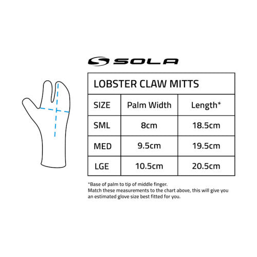 Sola 5mm Smooth Skin Lobster Claw Mitts