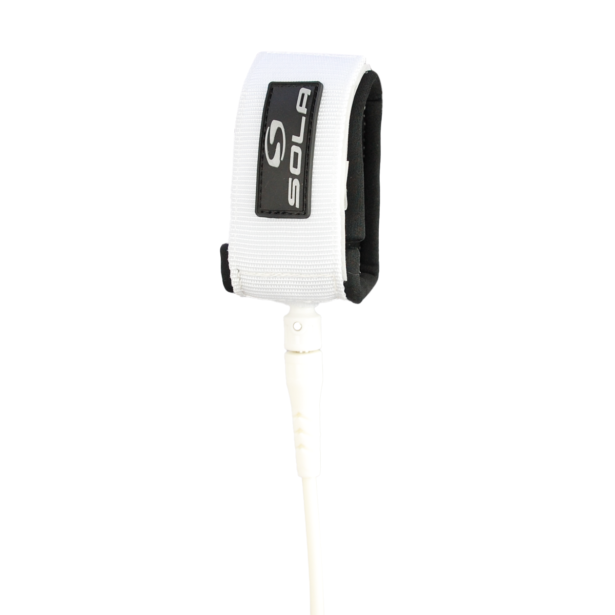 Sola 7ft Surfboard Leash - White