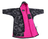 Dryrobe Advance - Long Sleeve - Black Camouflage/Pink
